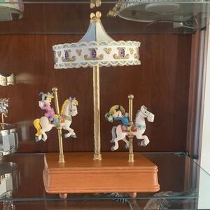 Mickey Mouse & Minnie Mouse Carousel Music Box with Characters